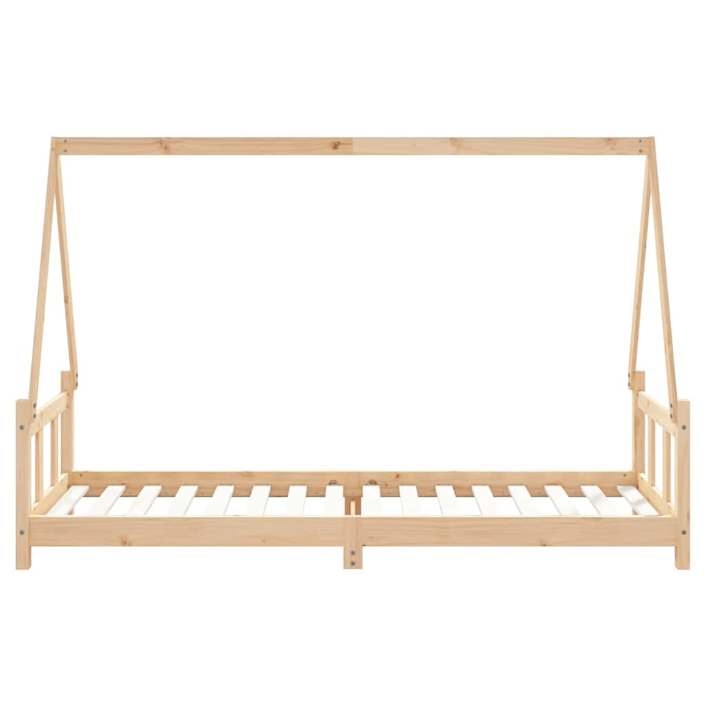 Vidaxl Estructura De Cama Para Niños Madera Maciza De Pino 90x200 Cm_4