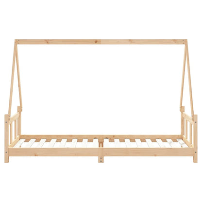 Vidaxl Estructura De Cama Para Niños Madera Maciza De Pino 90x200 Cm_4