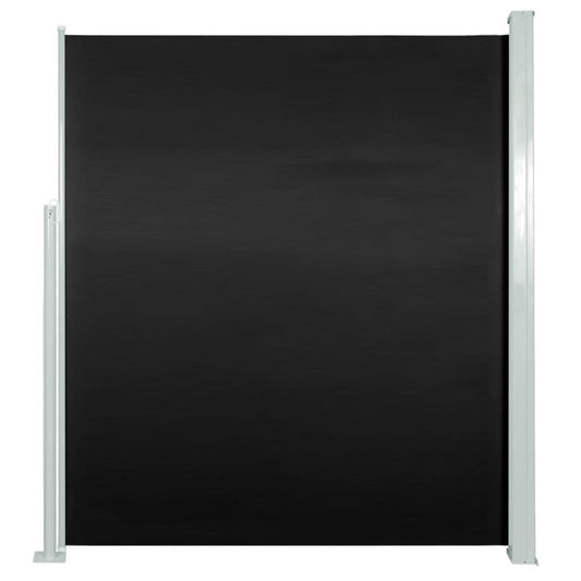Vidaxl Toldo Lateral Retráctil De Jardín Negro160x300 Cm_0