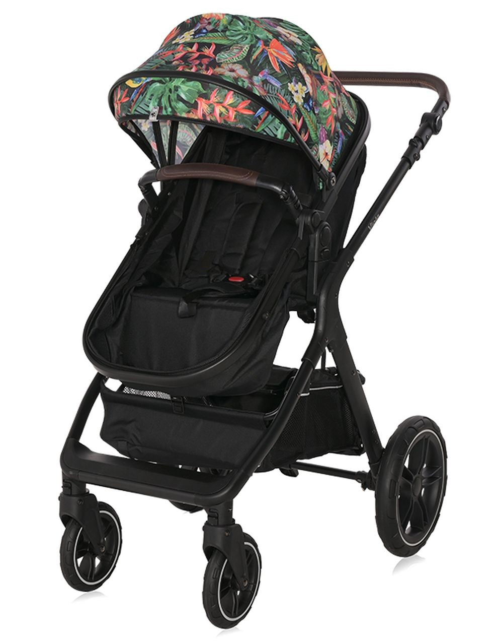 Carrito De Bebé Dúo Convertible Viola Hasta 22 Kg De Lorelli Tropical Flowers_2