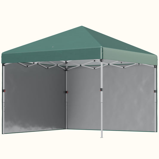 Outsunny Carpa Plegable 3x3 M Con Altura Ajustable Y Bolsa De Transporte Verde_0