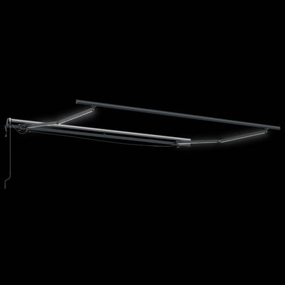 Toldo Retráctil Automático Con Luces Led Marrón 300x250 Cm_5
