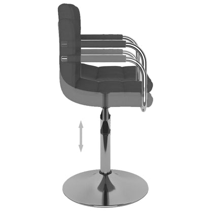 Taburete De Cocina Tela Gris Oscuro_4