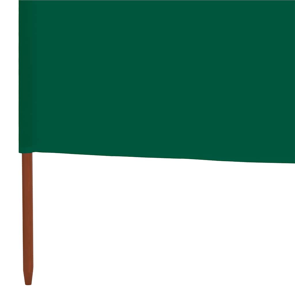 Vidaxl Paravientos De 9 Paneles Tela Verde 1200x160 Cm_4