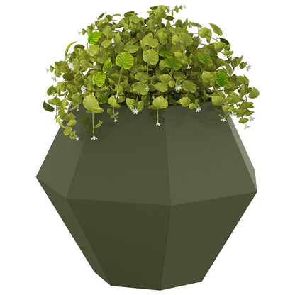Jardinera Verde Oliva 75 X 75 X 60 Cm Acero_2