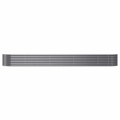 Jardinera Arriate Acero Galvanizado Antracita 368x80x36 Cm_2