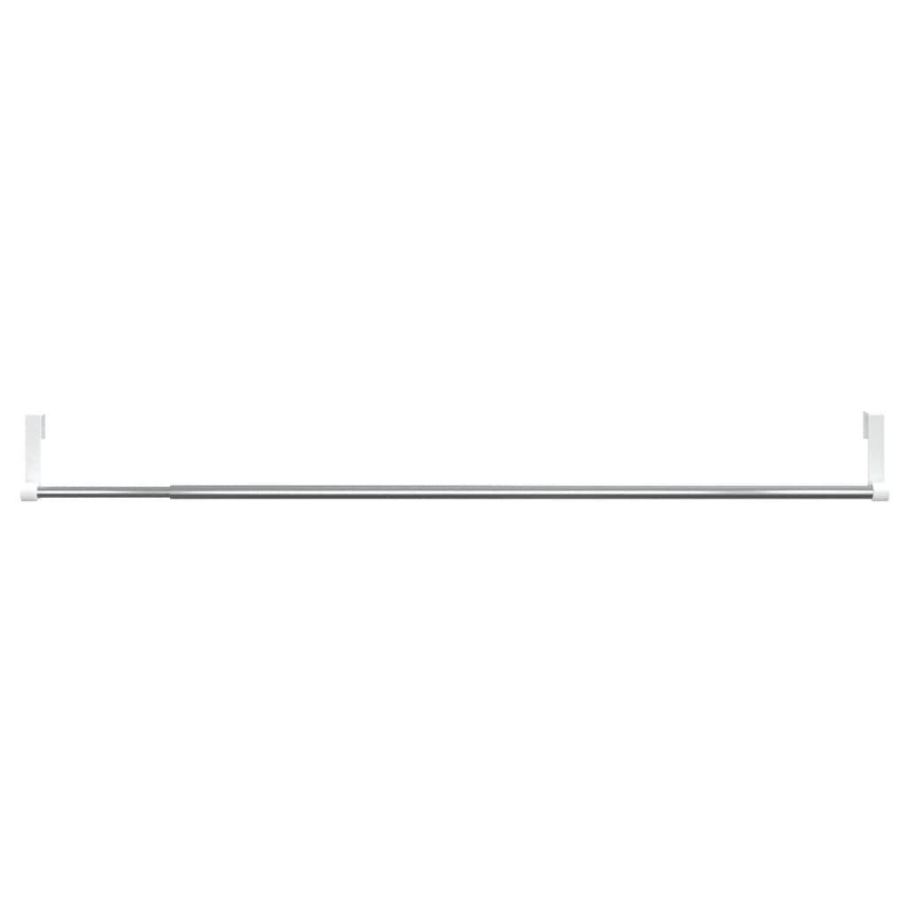Vidaxl Rieles De Cortina 2 Uds Aluminio Blanco Y Plateado 60-105 Cm_3