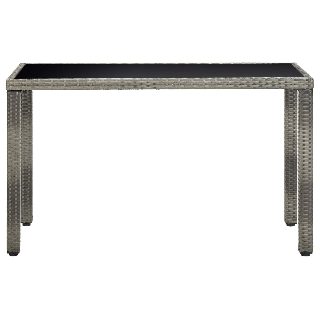 Vidaxl Set De Comedor De Jardín 5 Pzas Y Cojines Ratán Sintético Gris_5
