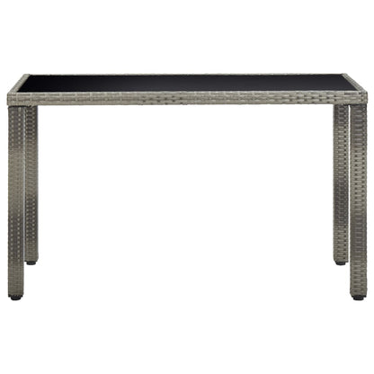 Vidaxl Set De Comedor De Jardín 5 Pzas Y Cojines Ratán Sintético Gris_5