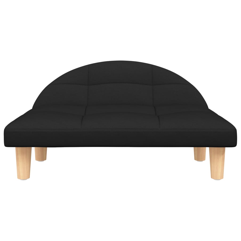 Cama Para Perros De Tela Negra 70x52x30 Cm / Vetonek_2