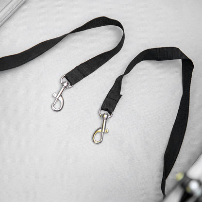 Pawhut Cochecito Para Perros Plegable Con Ruedas Universales 67x45x96 Cm Gris_4
