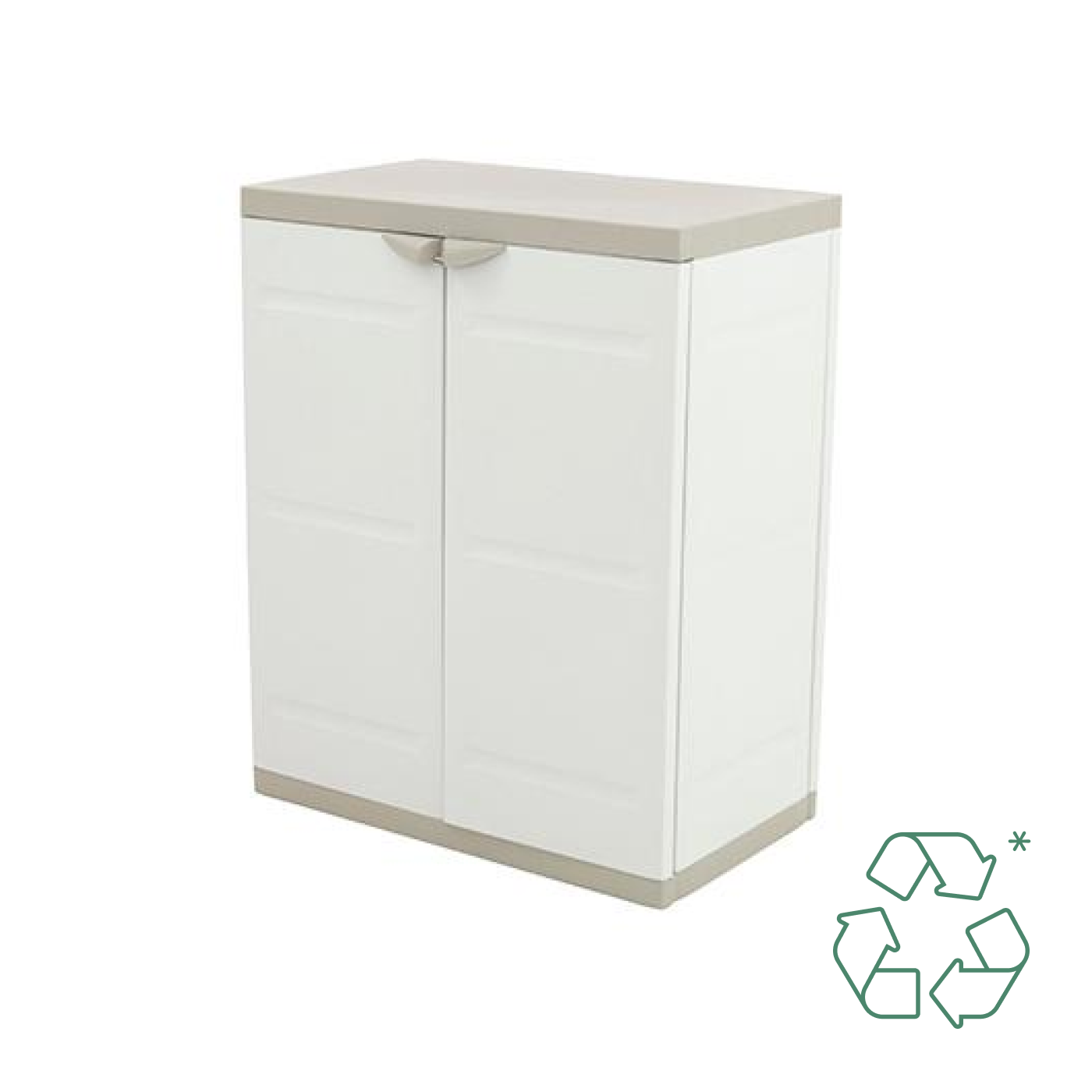 Medio Armario 70 cm Titanium Plastiken Beige (reacondicionado)