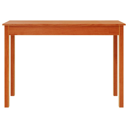 Mesa Consola Madera Maciza De Pino Marrón Cera 110x40x75 Cm_3