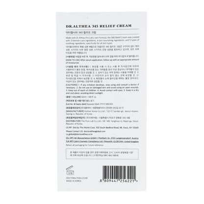 Crema facial 345 Relief Cream Dr. Althea 50 ml