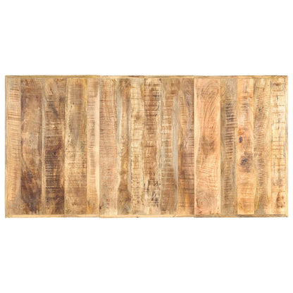 Mesa De Comedor Madera Maciza De Mango Rugosa 180x90x76 Cm_2
