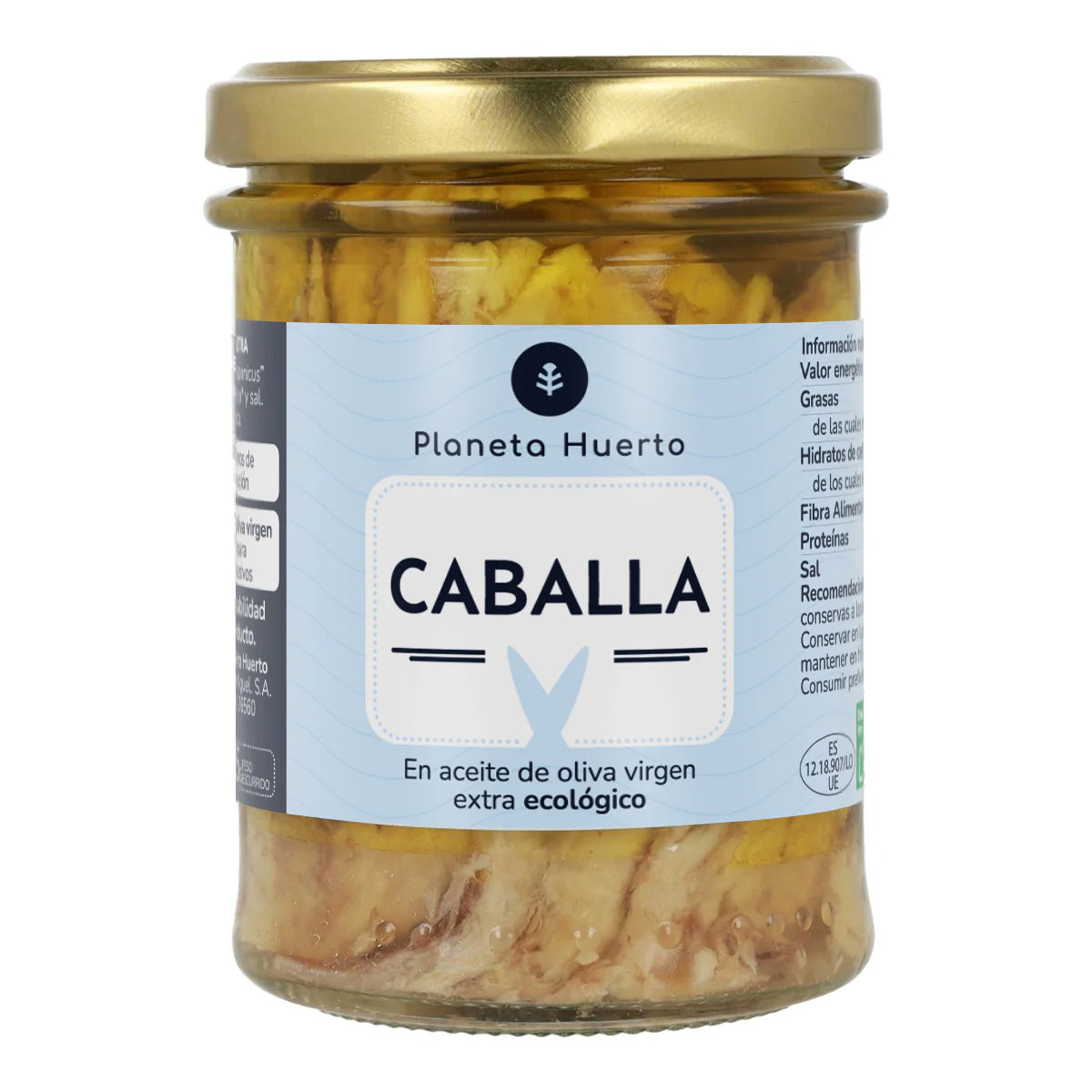 Pack 12x Caballa en aceite de oliva ECO Planeta Huerto 190 g