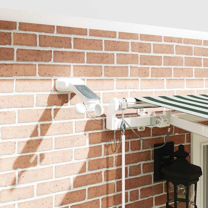 Toldo Retráctil Verde Y Blanco 400 X 300 Cm Poliéster_3