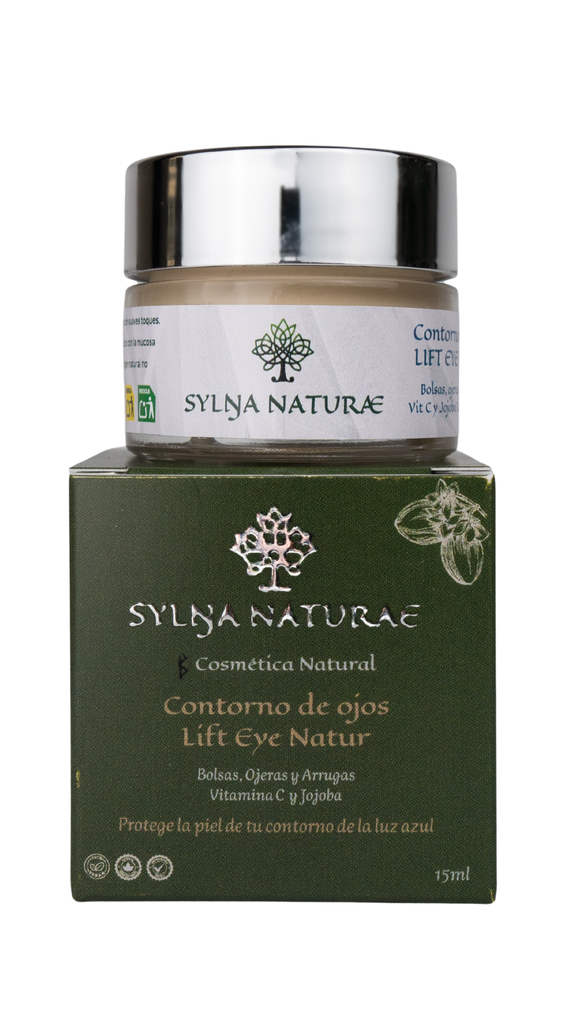 Contorno De Ojos Drenante Lifting Cafeina Peptidos Sylna Naturae 15 Ml_0