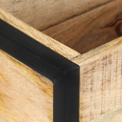 Jardinera De Madera De Mango Rugosa 60x20x68 Cm_5
