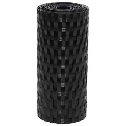 Toldos Para Balcón 10 Uds Ratán Sintético Negro 255x19 Cm / Vetonek_5