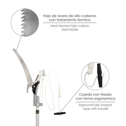 Cortarramas Con Serrucho Mango Aluminio Extensible 1,8 A 2,8 Metros_3