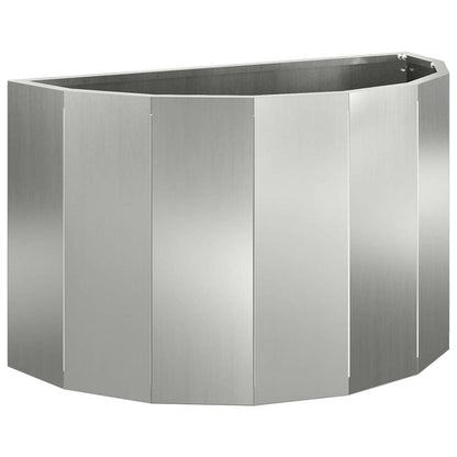 Jardinera Plateado 60 X 30 X 35 Cm Acero Galvanizado_0