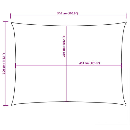 Vidaxl Toldo De Vela Rectangular Tela Oxford Gris Taupe 3x5 M_2