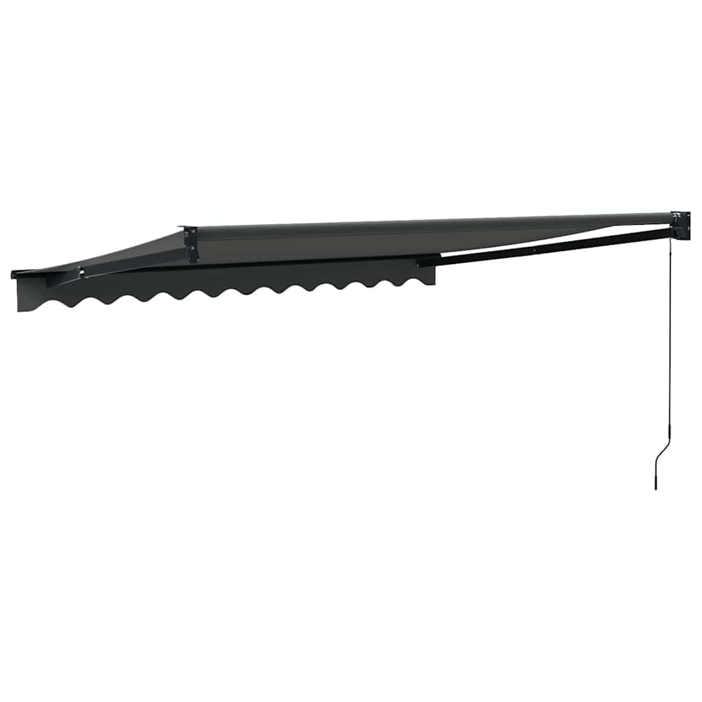 Toldo Retráctil Aluminio Y Tela Gris Antracita 3,5x2,5 M_4