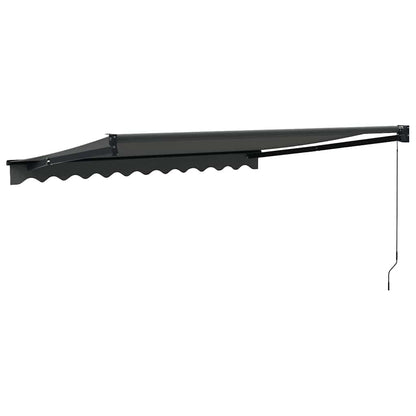 Toldo Retráctil Aluminio Y Tela Gris Antracita 3,5x2,5 M_4