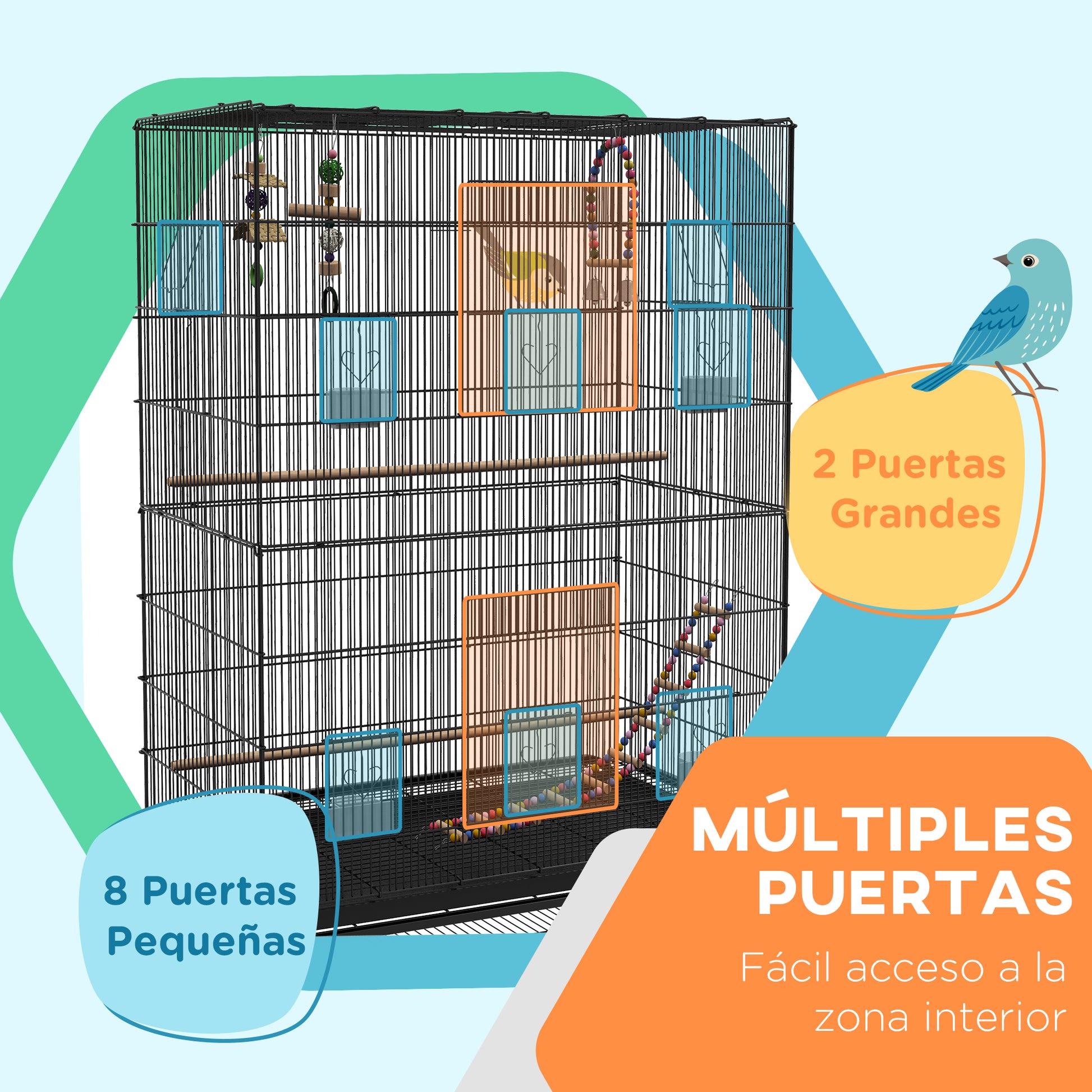 Pawhut Jaula Para Pájaros_3