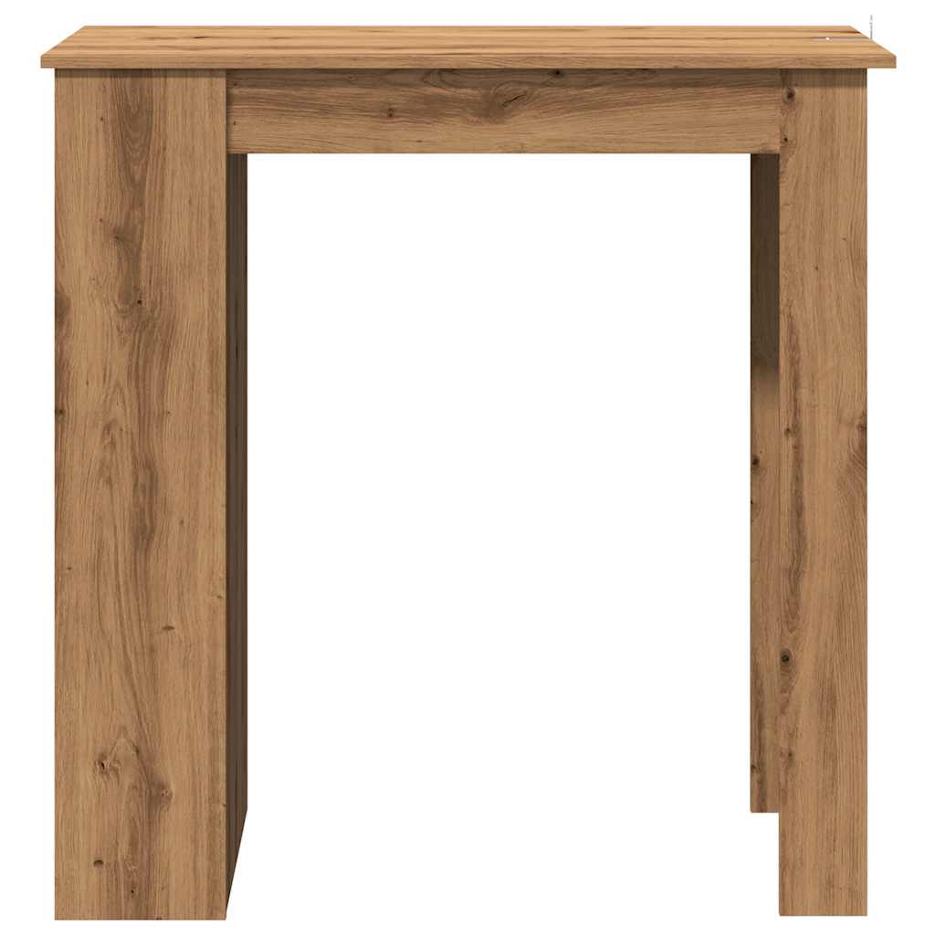 Mesa Alta Con Estante Madera Roble Artisan 102x50x103,5 Cm_2
