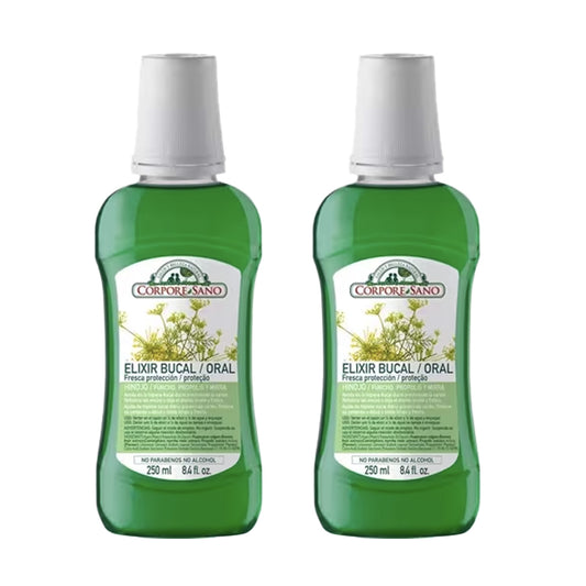 Pack 2x Elixir bucal própolis e hinojo Corpore Sano 250 ml