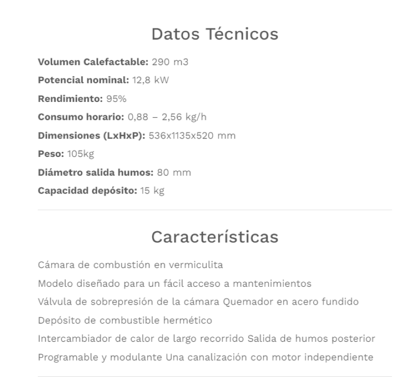 Fabricalor Estufa De Pellets Classic Plus 12 Burdeos Ventilada_1