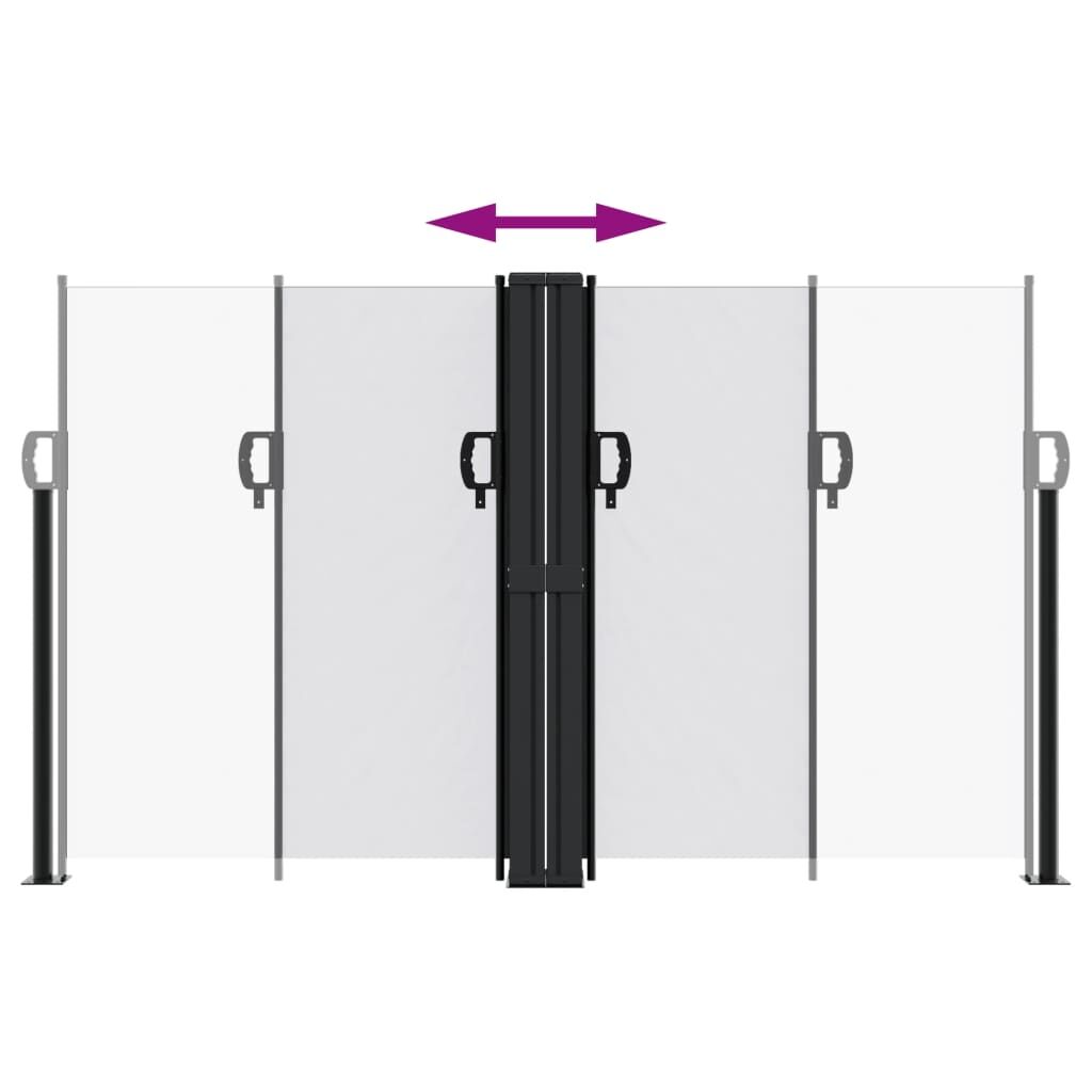 Vidaxl Toldo Lateral Retráctil Blanco 140x1000 Cm_4