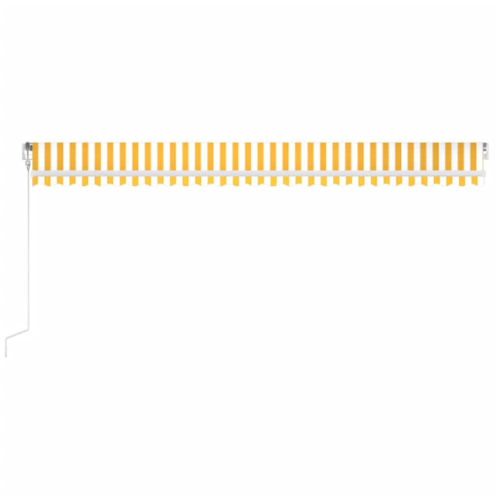 Toldo Automático Led Sensor De Viento Amarillo Blanco 600x300cm_2