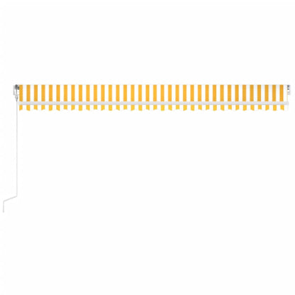 Toldo Automático Led Sensor De Viento Amarillo Blanco 600x300cm_2