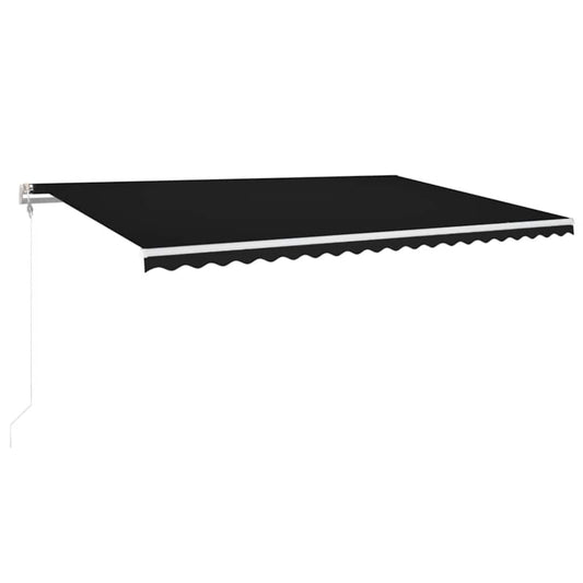 Toldo Automático Led Sensor De Viento Gris Antracita 500x300 Cm_0