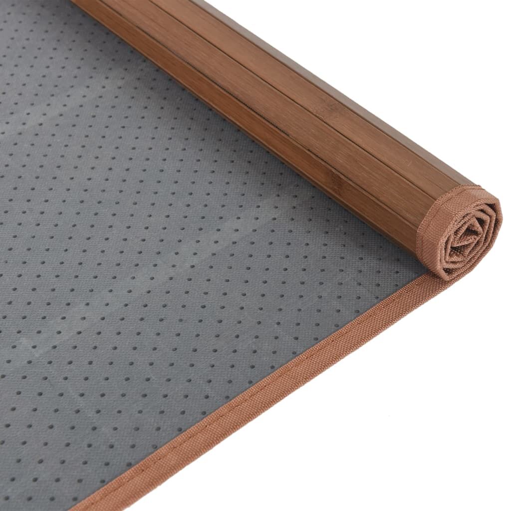 Vidaxl Alfombra Rectangular Bambú Marrón 80x100 Cm_4