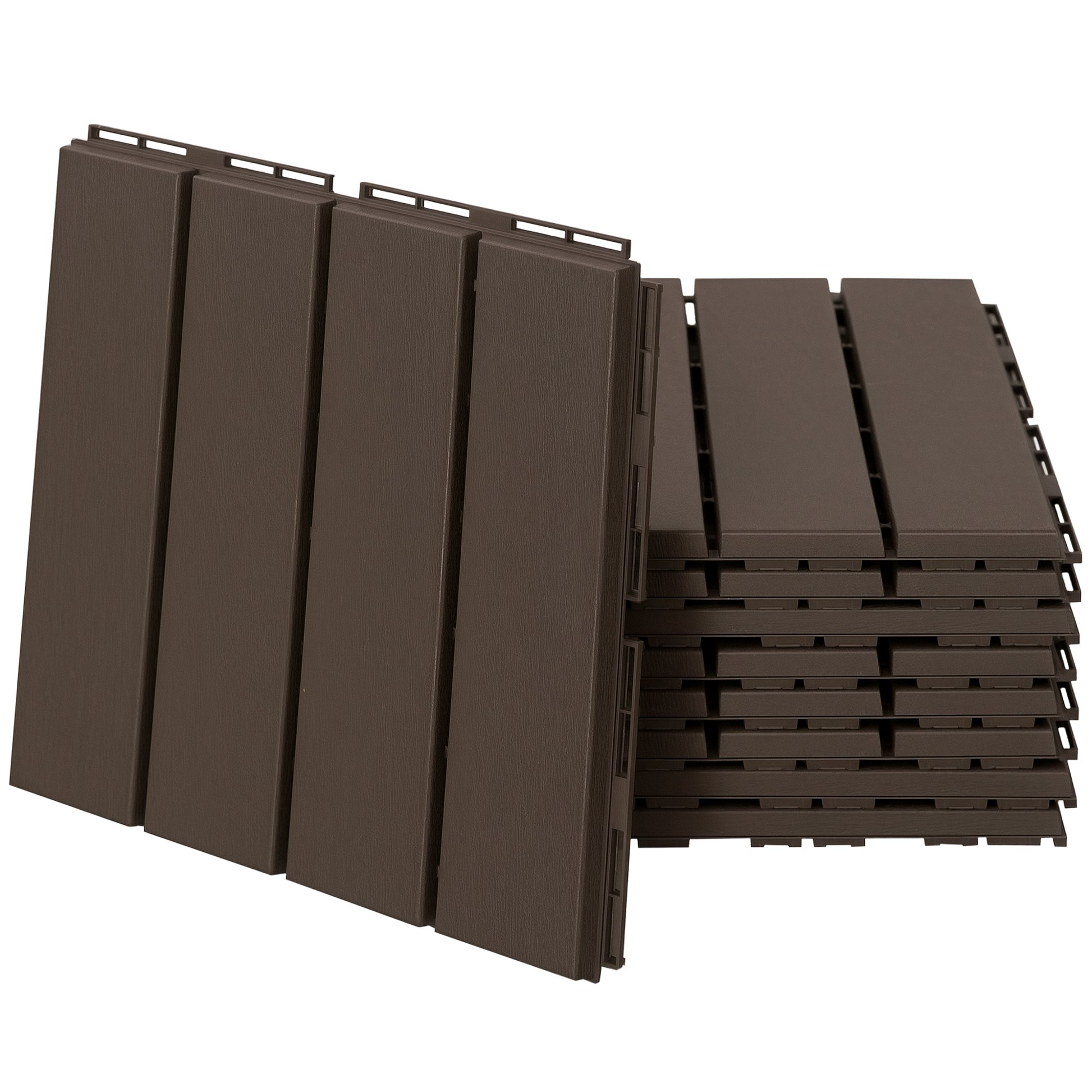 Outsunny Baldosas Cuadradas Para Suelos 30x30 Paquete De 9 Piezas Cubre 0.81 M²_0