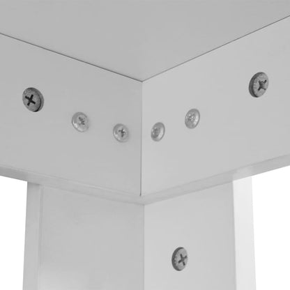 Mesa De Comedor Blanca 140x80x75 Cm_2
