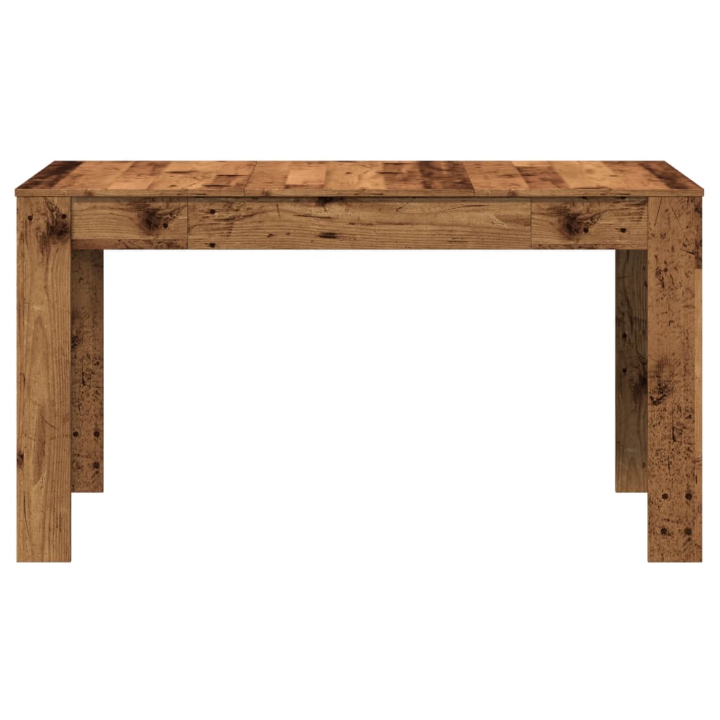 Mesa De Comedor Madera Ingeniería Envejecida 140x74,5x76 Cm_3