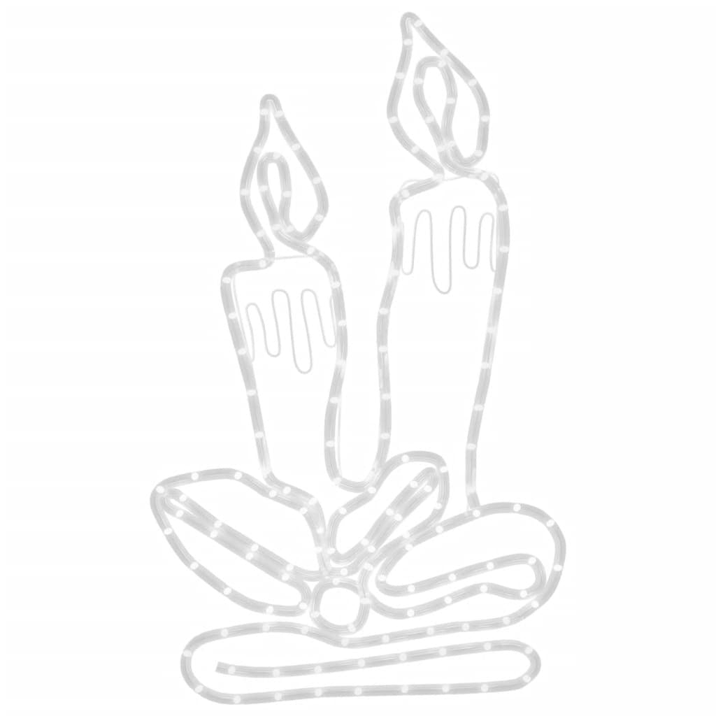 Vidaxl Figura De Velas De Navidad Con 144 Led 70x42 Cm_4