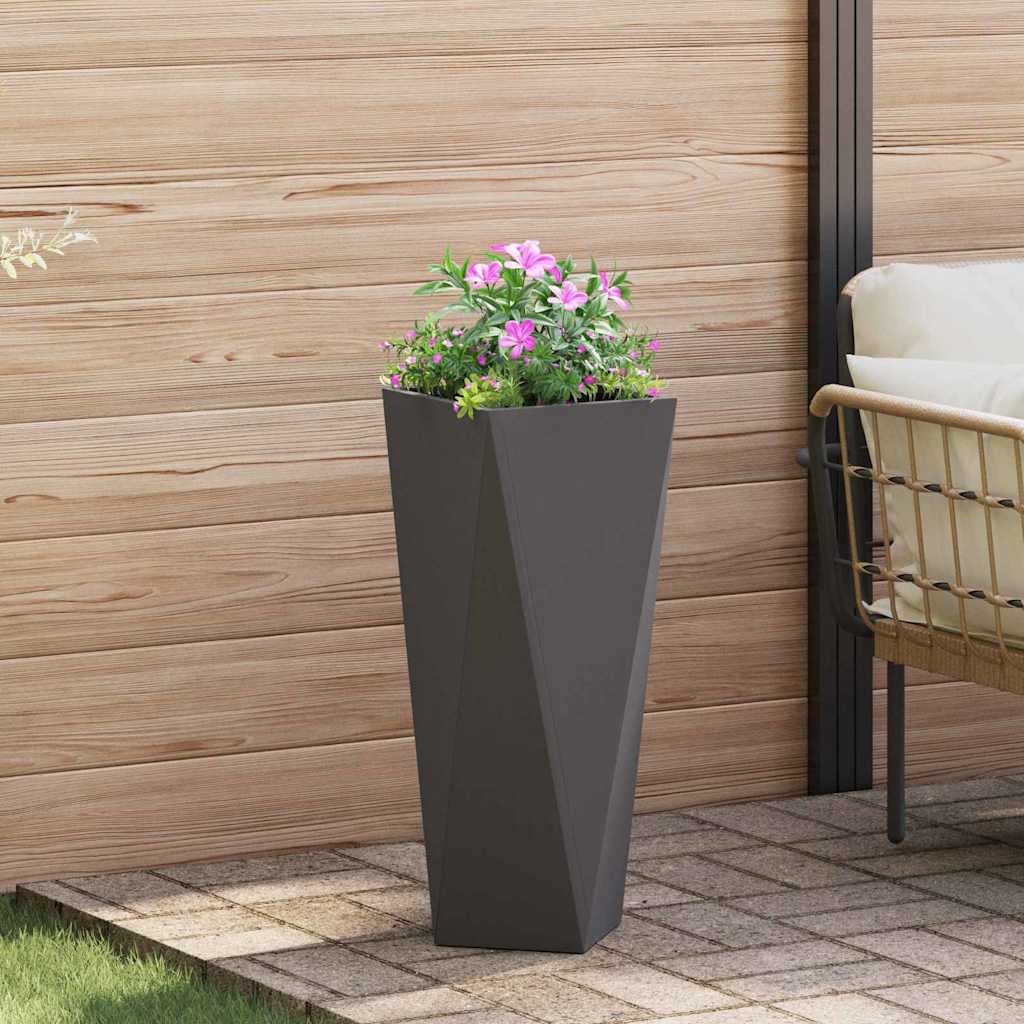 Jardinera Negro 30 X 30 X 75 Cm Acero_1
