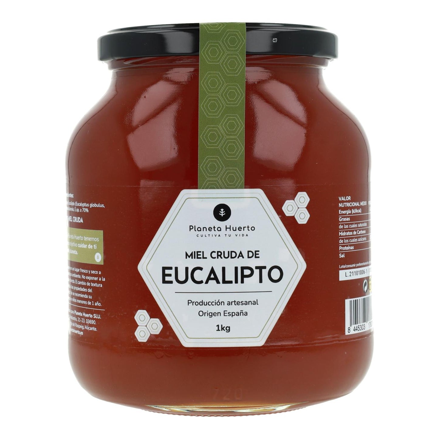Miel Cruda de Eucalipto Planeta Huerto 1 Kg