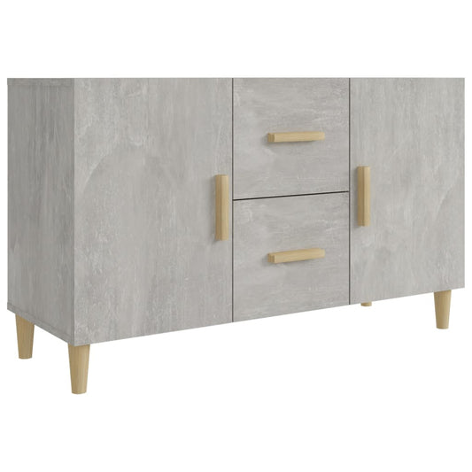 Aparador De Madera De Ingeniería Gris Hormigón 100x36x60 Cm / Vetonek_0