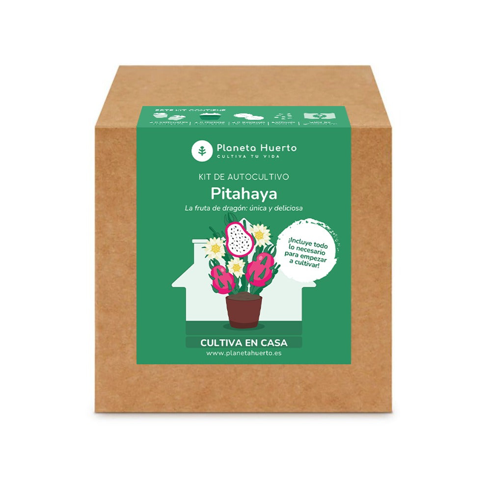Kit de autocultivo Pitahaya Fruta dragón Planeta Huerto