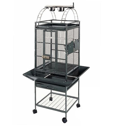 Strong Jaula Para Loros Villa Helios Gris Silverstone 46x46x149 Cm_0