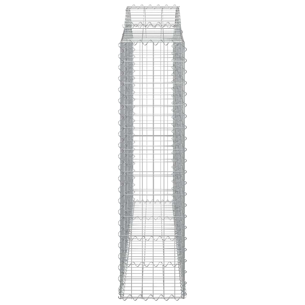 Cestas De Gaviones 3 Uds Forma De Arco Hierro 200x30x120/140 Cm_4