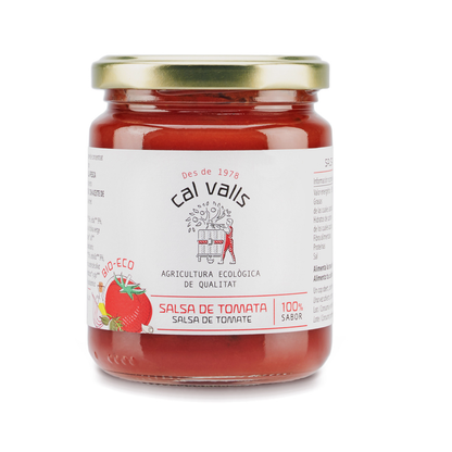 Salsa de Tomate con Albahaca ECO Cal Valls 350 g