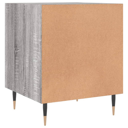 Mesita De Noche Madera De Ingeniería Gris Sonoma 40x40x50 Cm_4